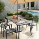 preview thumbnail 25 of 35, Pellebant Outdoor Aluminum Rectangular Dining Table