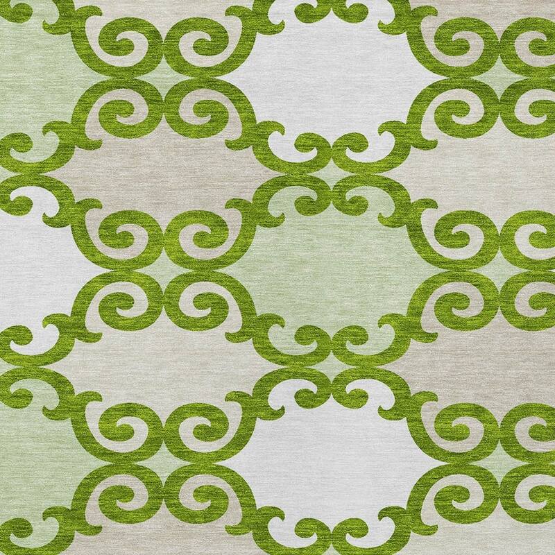 HomeRoots Trellis Transitional Rectangle Outdoor Rug