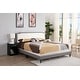 preview thumbnail 17 of 50, Carson Carrington Valsnas Adjustable Tufted Faux Leather Panel Bed Ivory/Grey - King