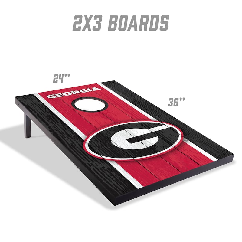 Georgia Bulldogs NCAA Compact 2x3 Tailgate Cornhole Board Set