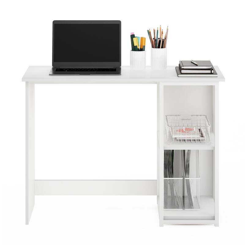 40" Computer Desk - Solid White Modern Writing Table for Home Office