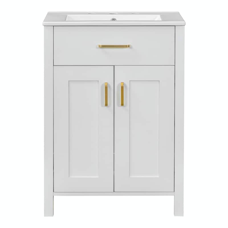 24" Bathroom Vanity Combo with Ceramic Sink
