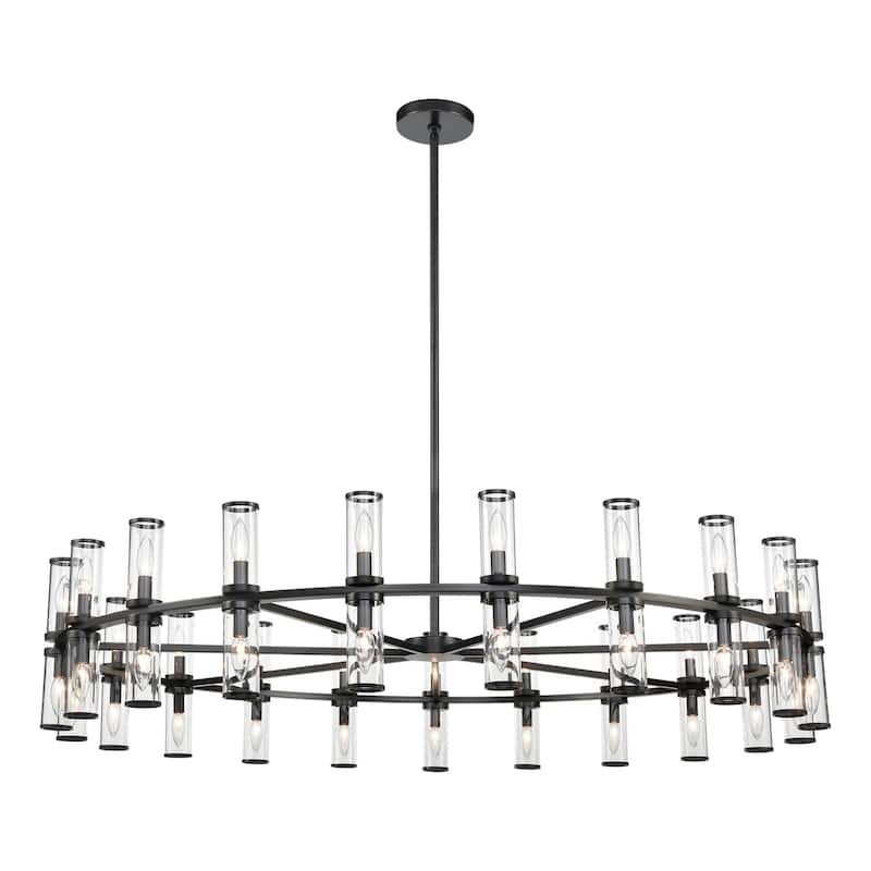 Alora Lighting CH309042CG Revolve 42 Light 60" Wide Taper Candle - Urban Bronze