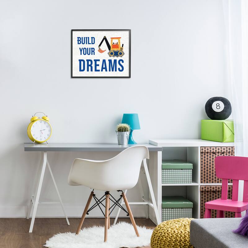 Stupell Build Your Dreams Framed Giclee Art Design By Conrad Knutsen