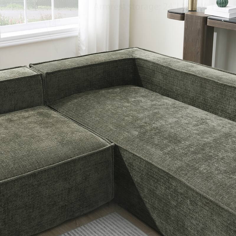 Minimalist Modular Sofa with Advanced Materials for Comfort and Style