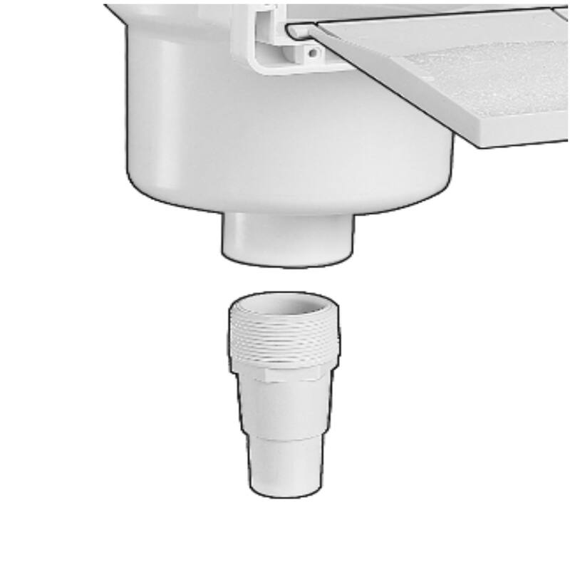 11.5" Gray HydroTools ABS Thru-Wall Skimmer for Above-Ground Pool
