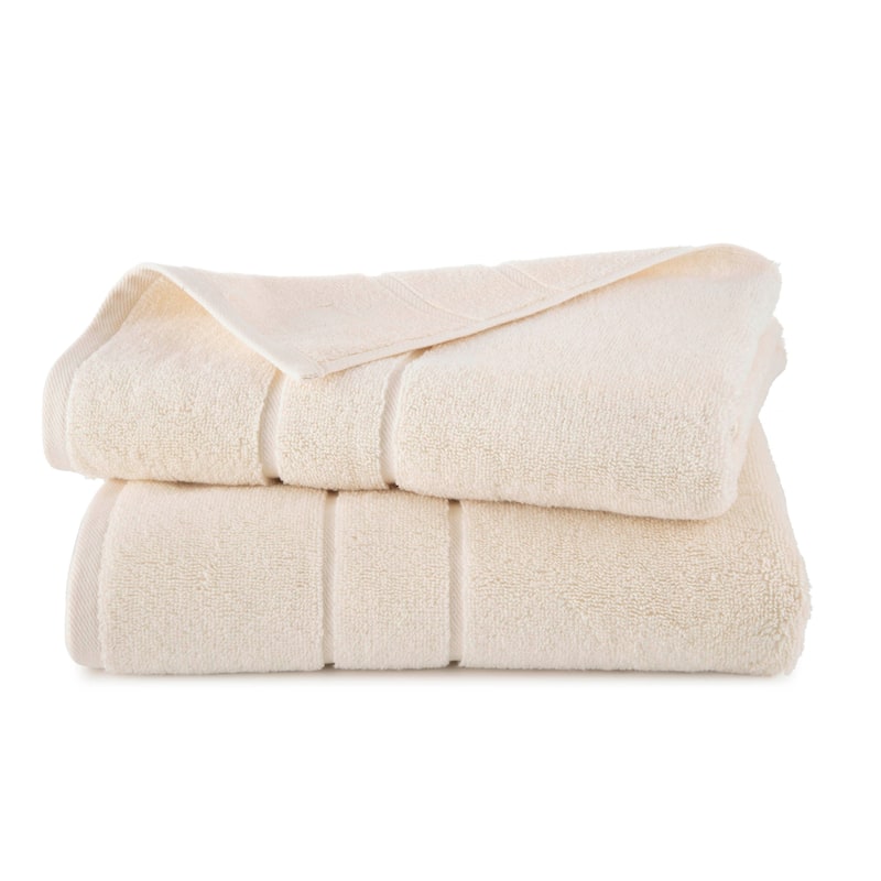 Clean Design Home x Martex Solid Supima 2-Pack Bath Towel Set - Bath Towel - Off-White
