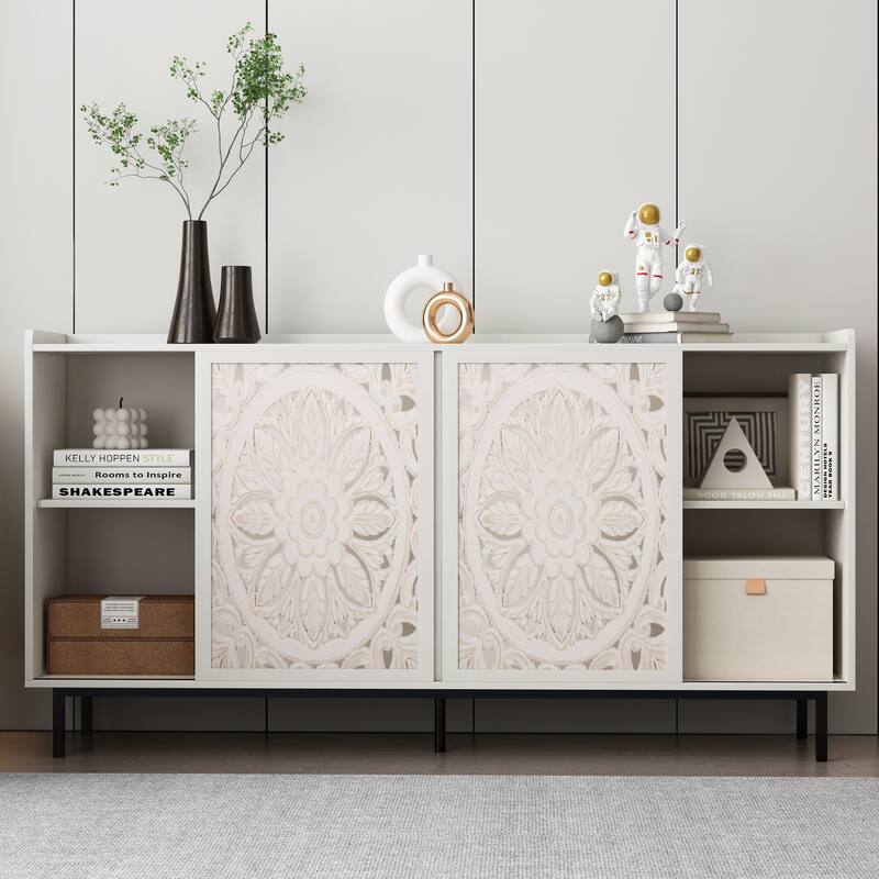 Mid Century Modern Storage Accent Tv Stand