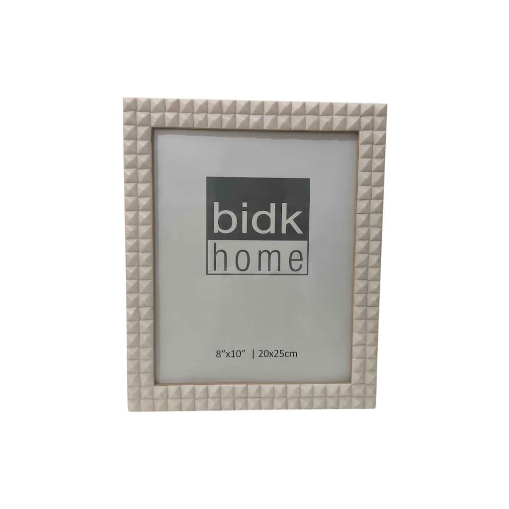White Picture Frame Resin Diamond Box Design - WHITE