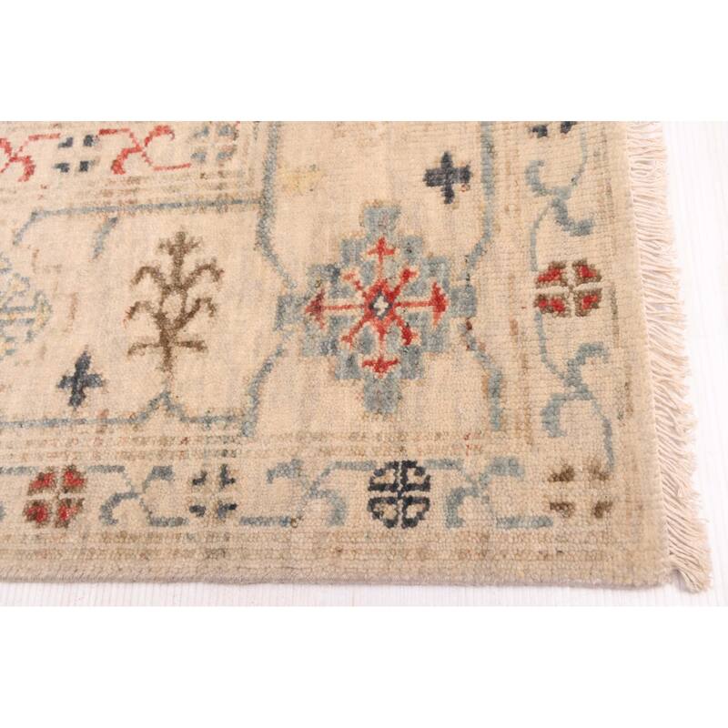 ECARPETGALLERY Hand-knotted Heritage Light Khaki Wool Rug - 8'2 x 10'0