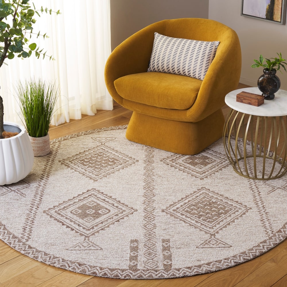 SAFAVIEH Handmade Kenya Tiburcia Rustic Southwestern Boho Wool Rug