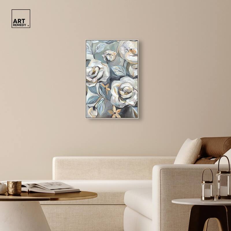 Grey Delight Canvas by Art Remedy