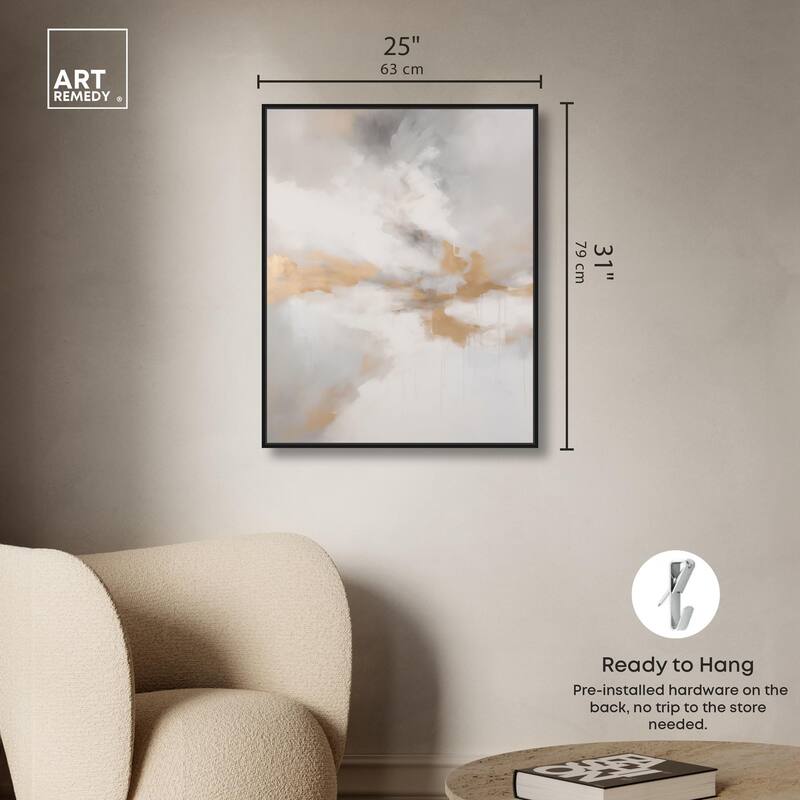 Fleeting Gold I Canvas by Art Remedy