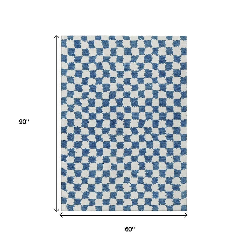 HomeRoots Geometric Transitional Rectangle Outdoor Rug