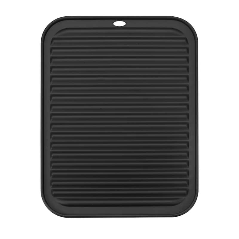 Dish Drying Mat, Reusable Sink Drain Pad Heat Resistant for Kitchen - 12 x 9 x 0.24 inch