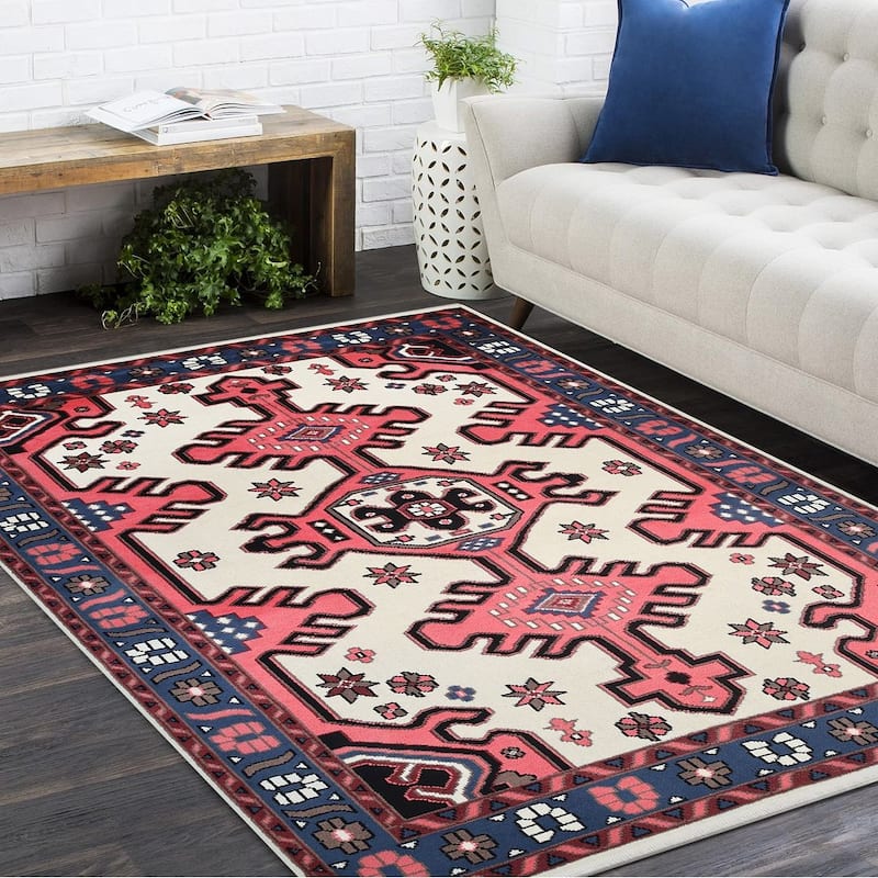 Overton Handmade Boho Southwestern Area Rug - 3' x 5'