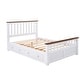 preview thumbnail 5 of 24, Full Wood Platform Bed with Drawers - Classic Pine Wood Construction