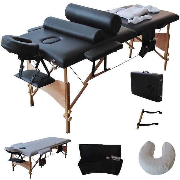 Shop Costway 84 L Massage Table Portable Facial Spa Bed W Sheet