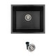 preview thumbnail 16 of 25, STYLISH 22 inch Composite Granite Dual Mount Kitchen Sink - 22" x 17.5" x 8.25"