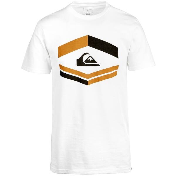 Shop Quiksilver Mens Major Tone Graphic T Shirt Off White Large