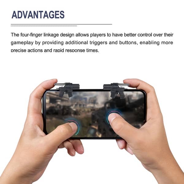 Mobile Game Controller Gaming Triggers 1 Pair M41 Aim & Fire Keys High ...