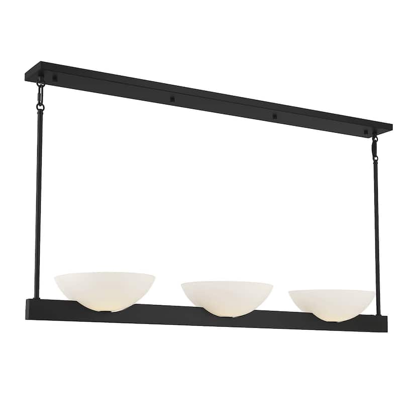 Savoy House 1-1614-3 Fallon 3 Light 45" Wide Linear Chandelier - Matte Black