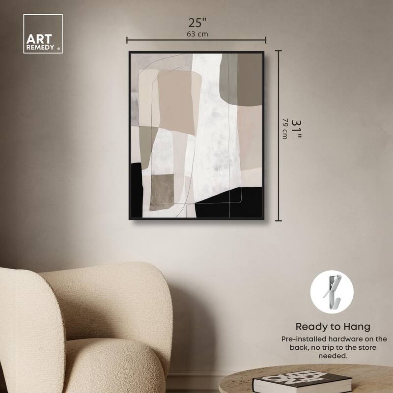 Neutral Forms II Canvas by Art Remedy