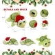 preview thumbnail 2 of 4, DolliBu Santa Green Sea Turtle Stuffed Animal Plush with Santa Outfit - 11 inches