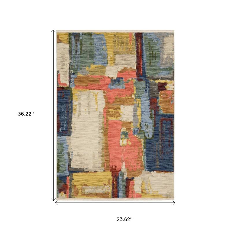 HomeRootsAbstract Modern Rectangle Area Rug