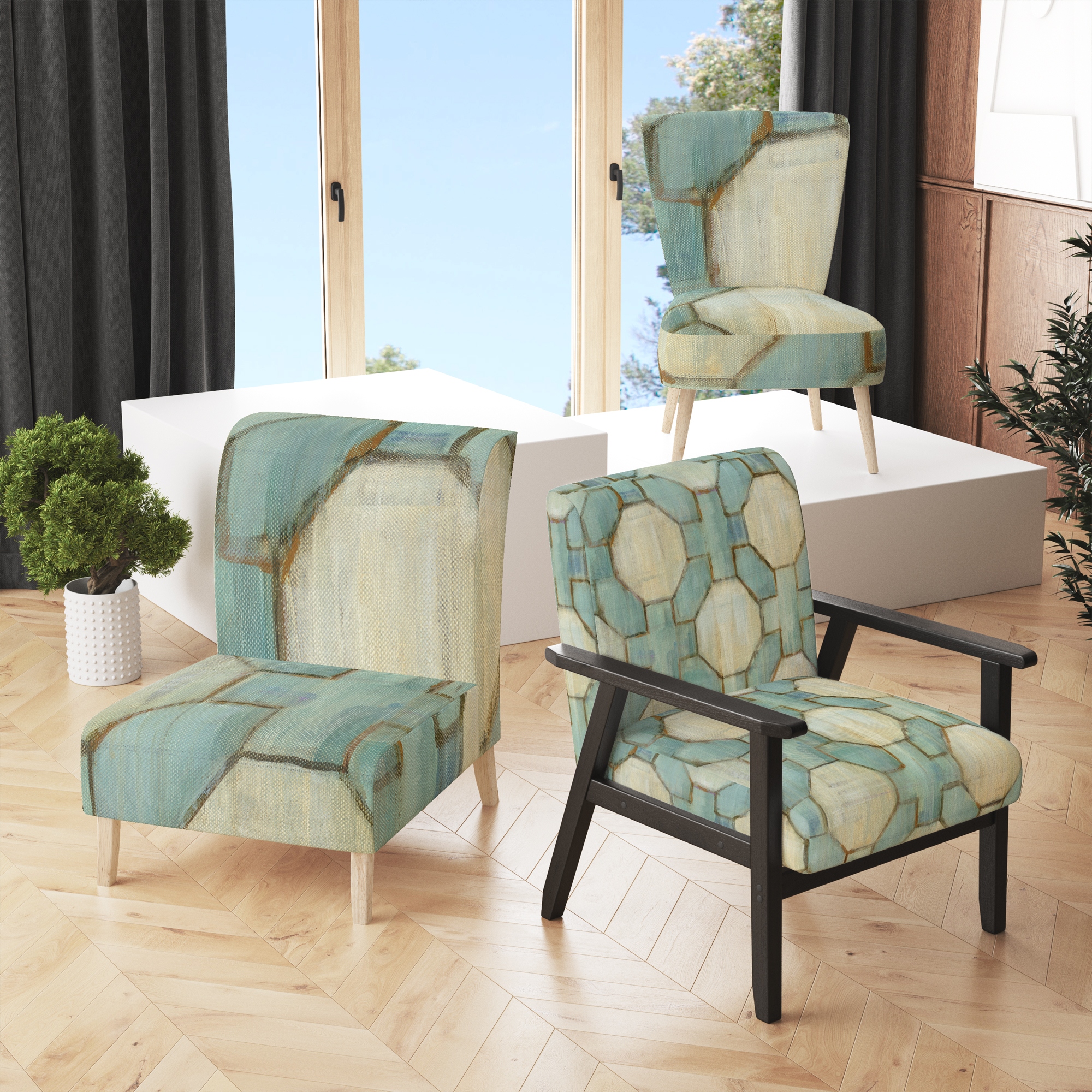 Modern sales geometric chair