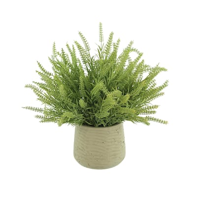 Astilbe Arrangement in a Fiberstone Pot - Green