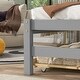 preview thumbnail 5 of 16, Twin Bed with Roofed Bookcase Headboard and Pull-Out Trundle