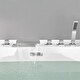 preview thumbnail 3 of 10, Waterfall Deck Mount Tub Faucet With Handheld Shower Brass Roman Bathtub Faucet Modern Tub Filler With Sprayer