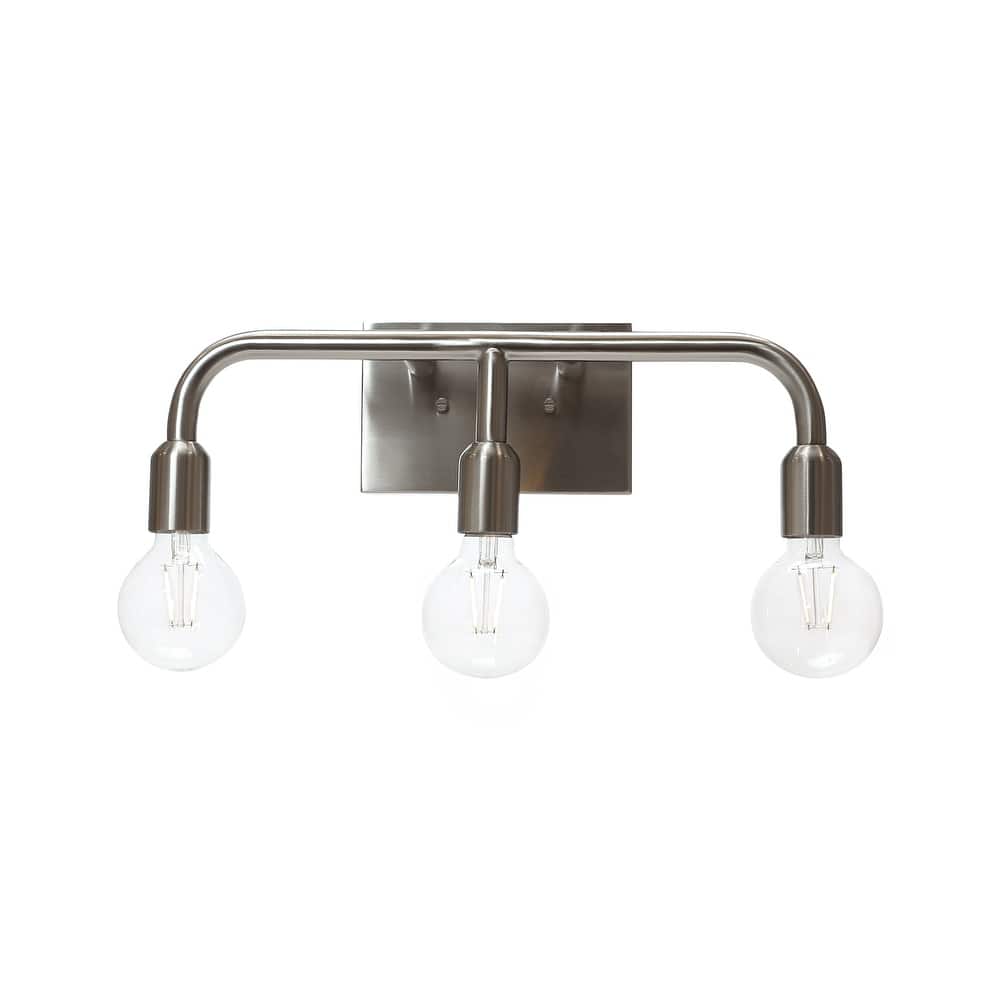 Robert Stevenson Lighting Benson - Exposed Bulb Metal Vanity Light