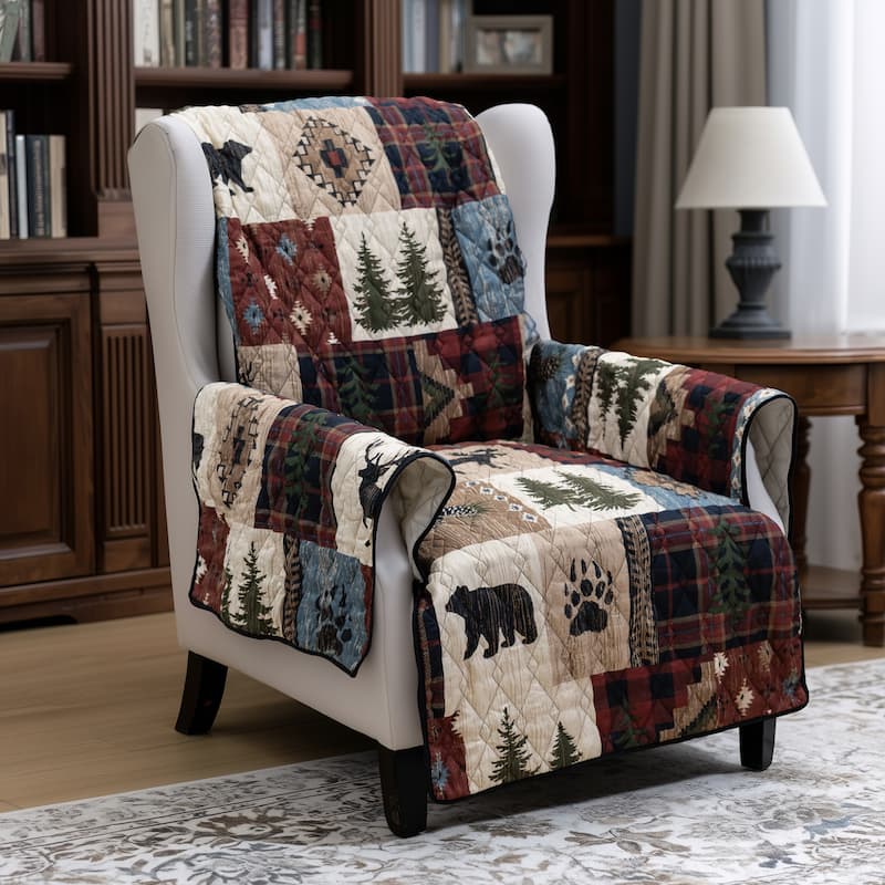 Donna Sharp Woodland Patch Furniture Covers - Red