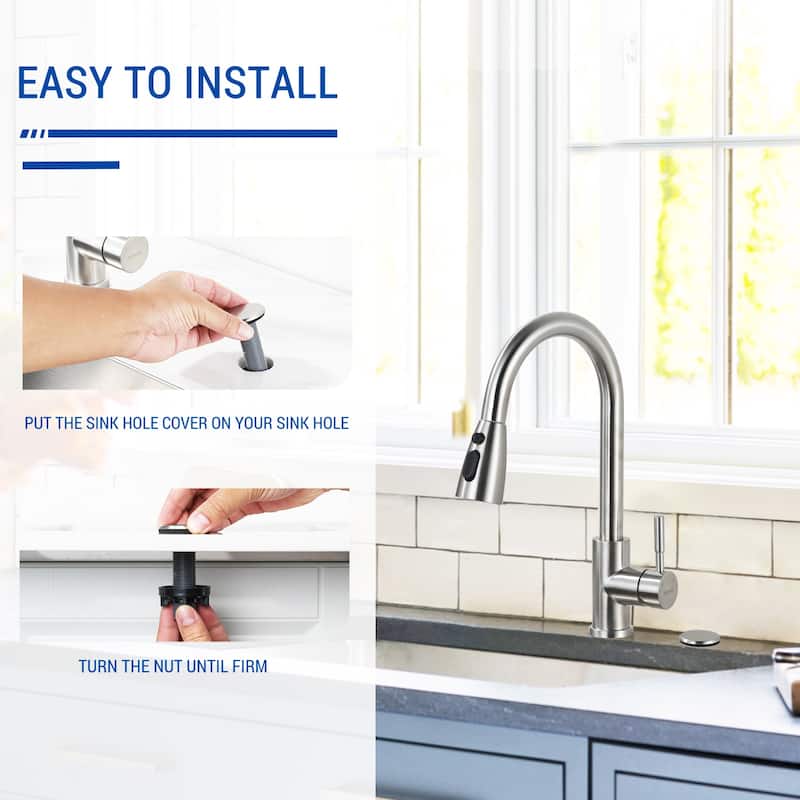 WOWOW 1-3/4 in.Kitchen Sink Hole Cover in Modern