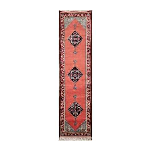 Hand Knotted Bidjar Wool Traditional Oriental Area Rug (Runner) - 2' 6'' x 10'