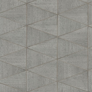 Galerie Wallcoverings Woods and Wicker Collection Triangular Wood Tile Matte Finish Vinyl on Non-woven Wallpaper Roll