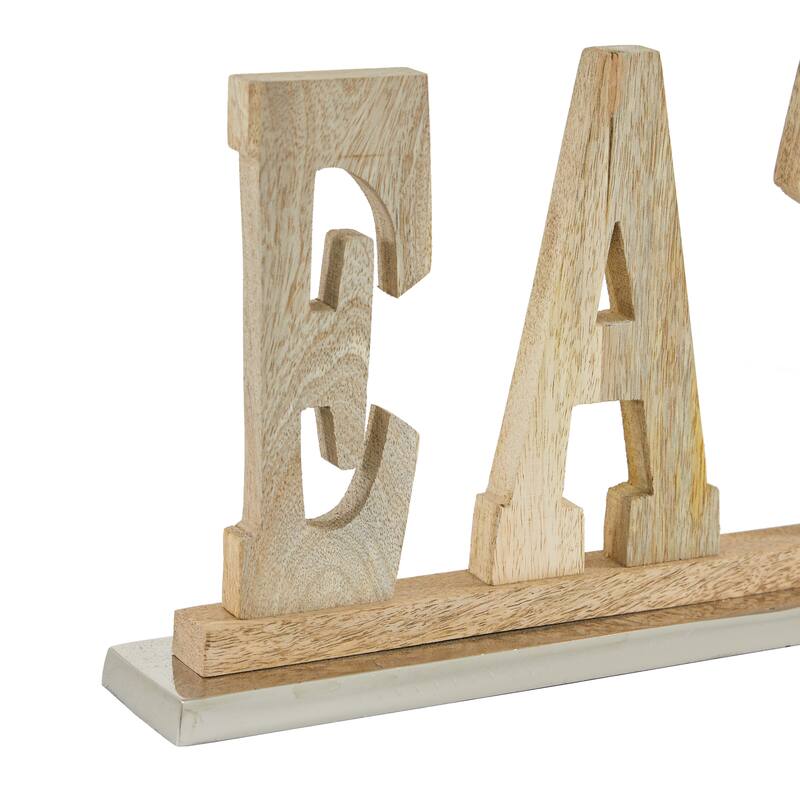 Brown Wood Natural Decorative Sign 8 x 13 x 2 - 13 x 2 x 8