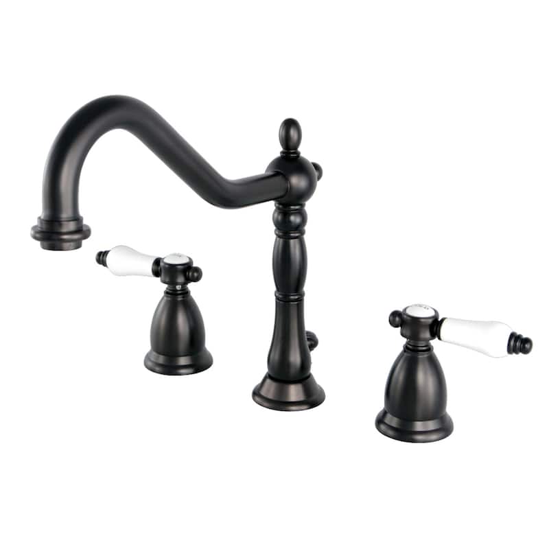 Kingston Brass Victorian Porcelain Widespread Bathroom Faucet