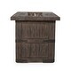 preview thumbnail 24 of 22, Arnton Outdoor Lightweight Concrete 48" Outdoor 40,000 BTU Rectangular Fire Pit by Christopher Knight Home