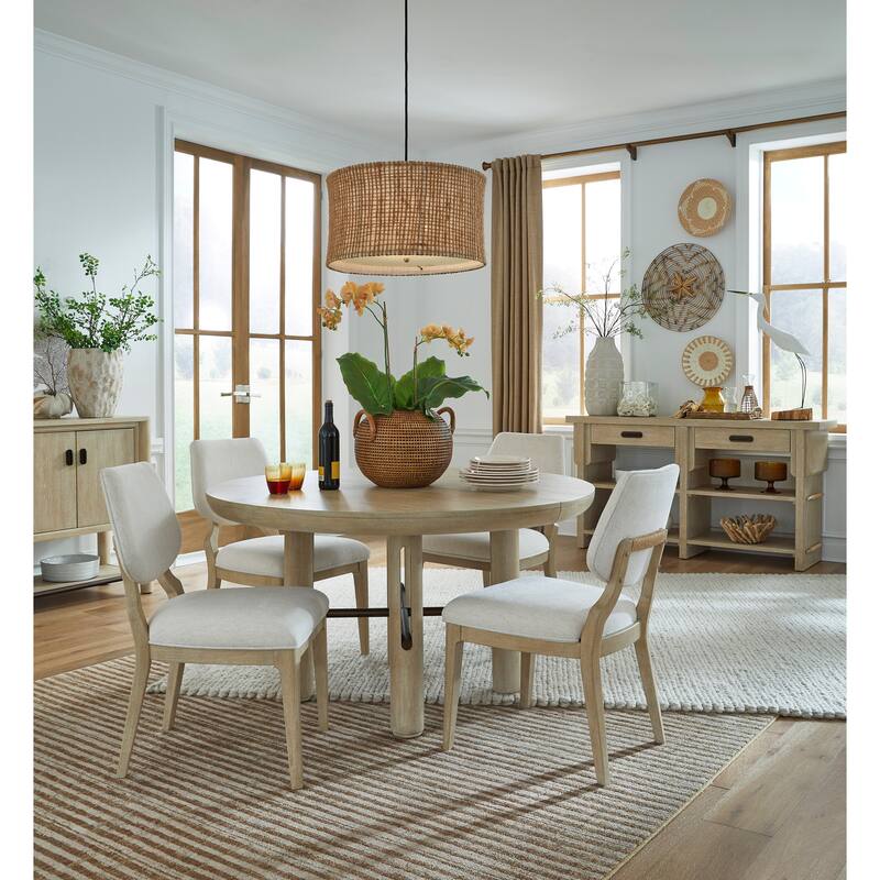 Salt Life Home Sunset Cove Sanibel Brown Upholstered Side Chair Two Pack - 20''W x 22.63''D x 36''H