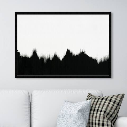 Oliver Gal 'That Lava' Abstract Framed Wall Art Prints Paint - Black, White