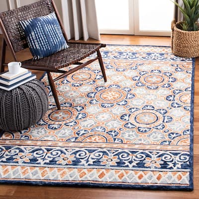 SAFAVIEH Handmade Micro-Loop Hafsah Modern Wool Rug