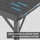 preview thumbnail 22 of 47, Domi Lean to Gazebo, Outdoor Hardtop Wall Mounted Gazebo with Sloping Galvanized Steel Roof