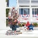 preview thumbnail 1 of 12, Glitzhome 20"H Patriotic July 4th Berry Stars Table Tree Flag