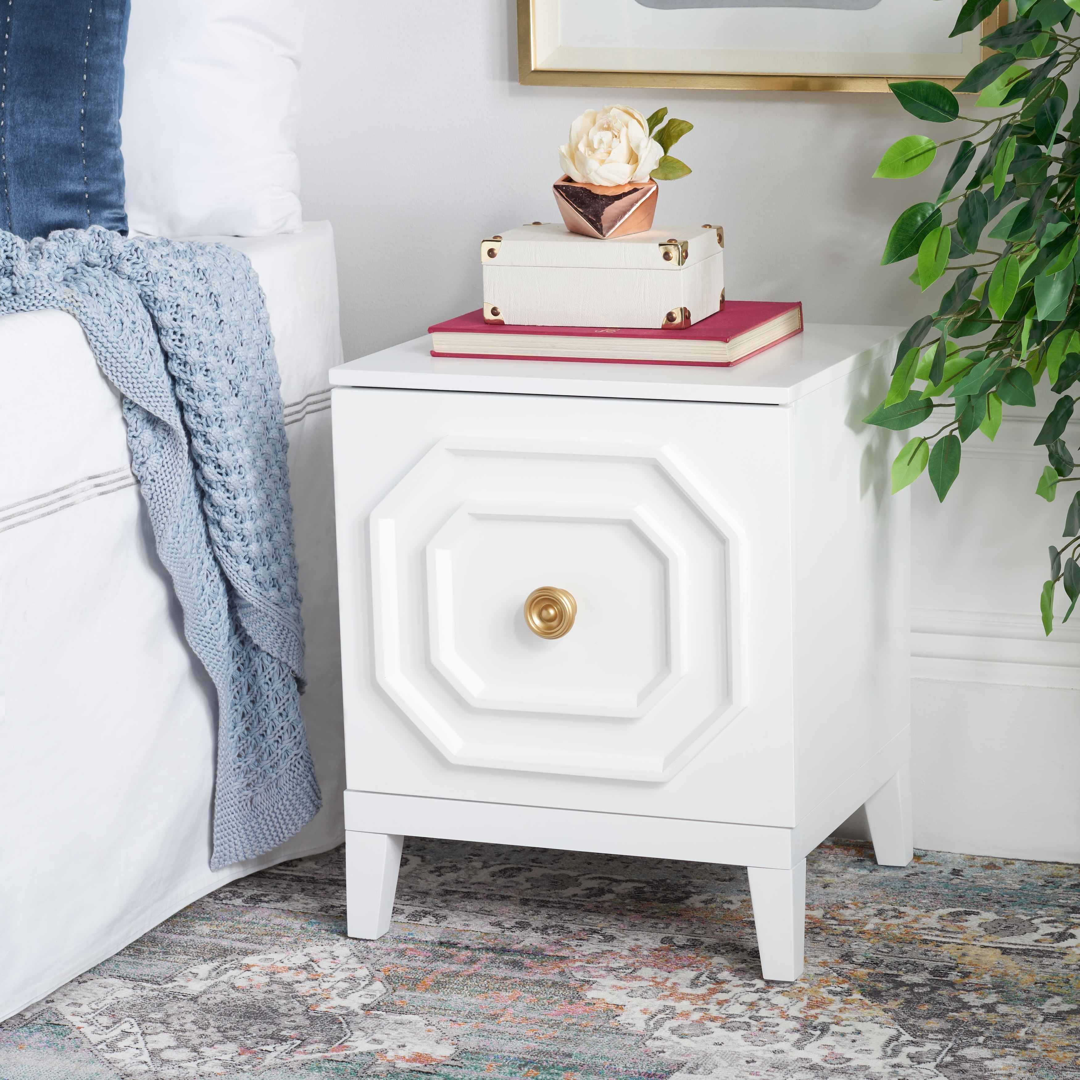 SAFAVIEH Riya 1 Door Nightstand On Sale Bed Bath Beyond
