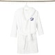 preview thumbnail 45 of 100, Sweet Kids 100% Polyester SUPER PLUSH Double Brushed Hooded Bathrobe with Navy Script Monogram