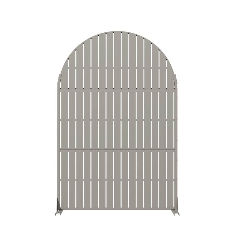 Dovelina 6ft.Outdoor Freestanding Metal Privacy Screen Decorative Garden Fence - 72"x47"