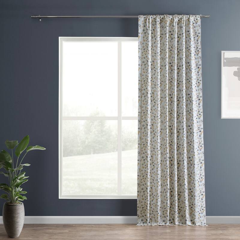 Exclusive Fabrics Textured Cotton Printed Curtains for Bedroom and Living room (1 Panel)